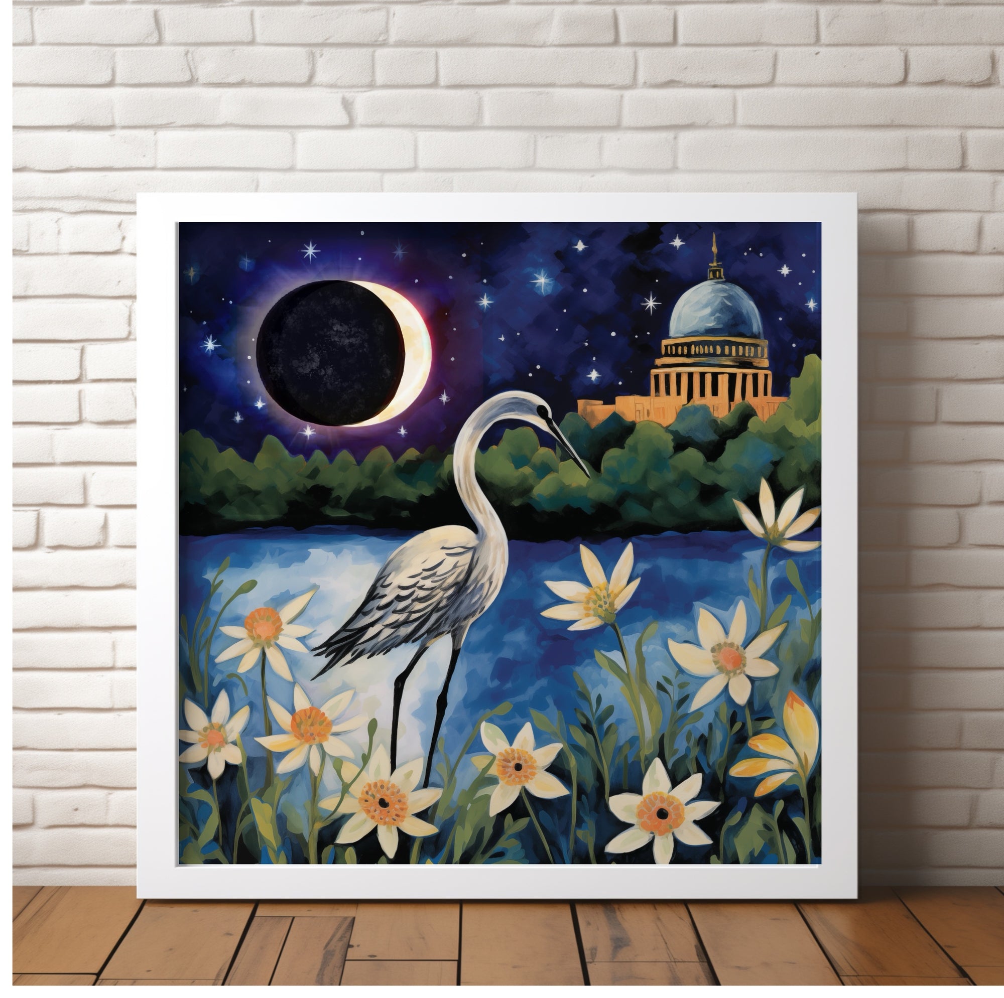 Solar Eclipse Little Rock - Canvas Giclée Print