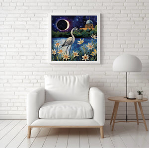 Solar Eclipse Little Rock - Canvas Giclée Print