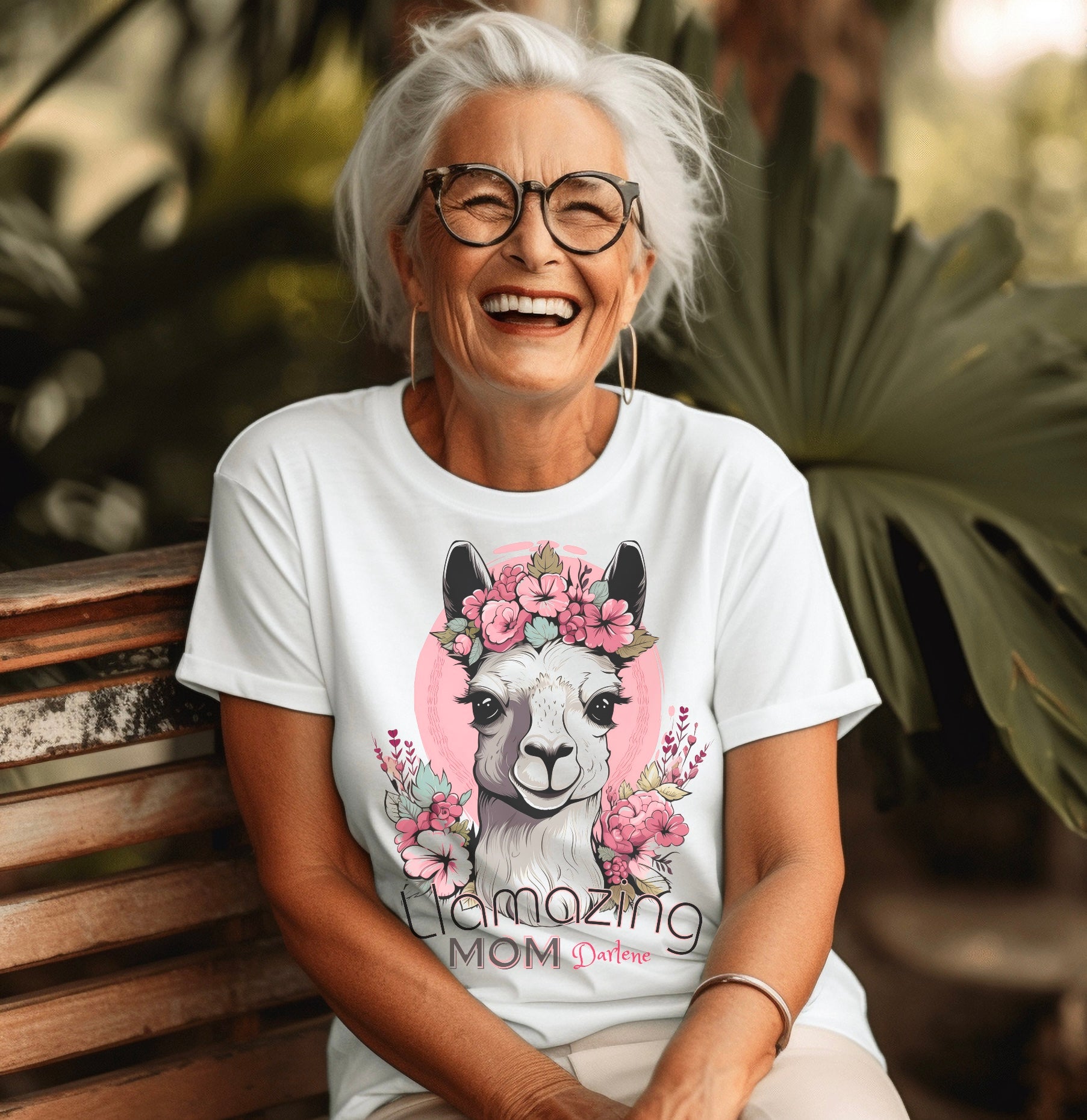 LLamazing Mom - Personalization Option - Unisex Jersey Short Sleeve Tee, llama momma, mom shirt, mom tee