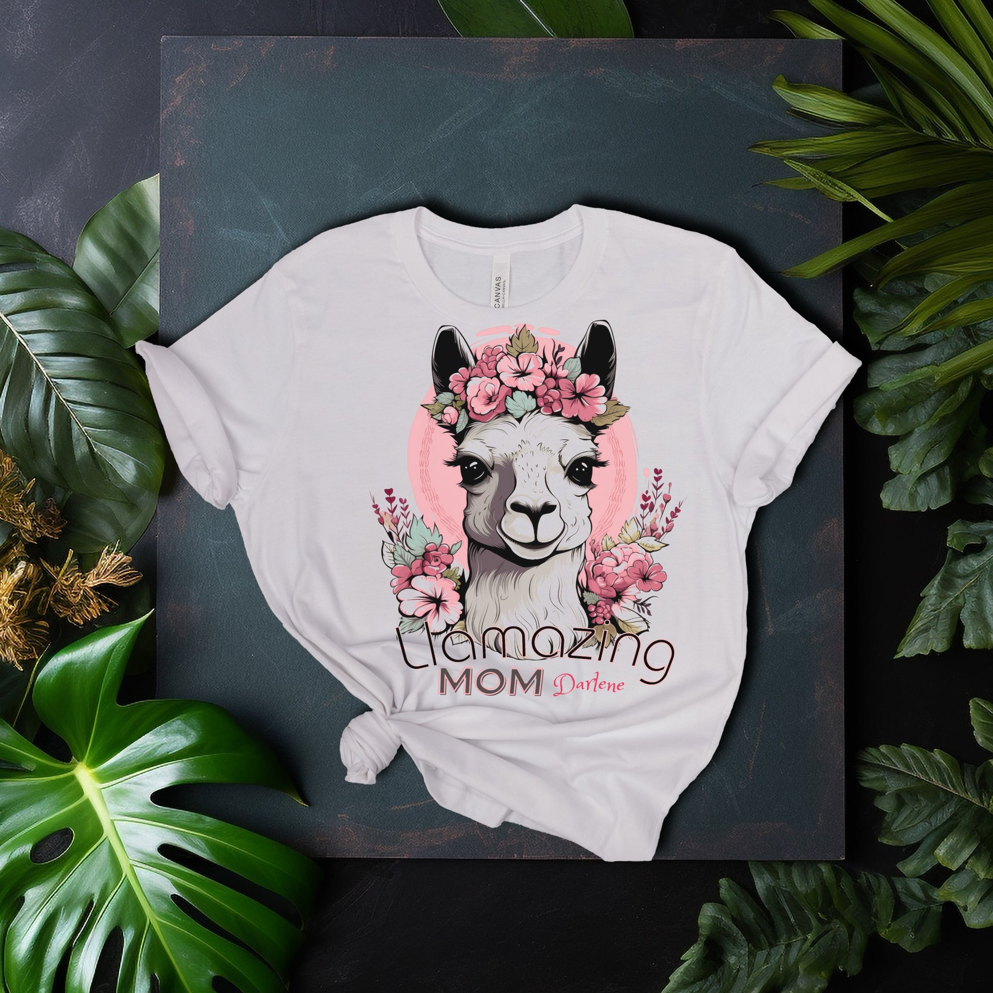 LLamazing Mom - Personalization Option - Unisex Jersey Short Sleeve Tee, llama momma, mom shirt, mom tee