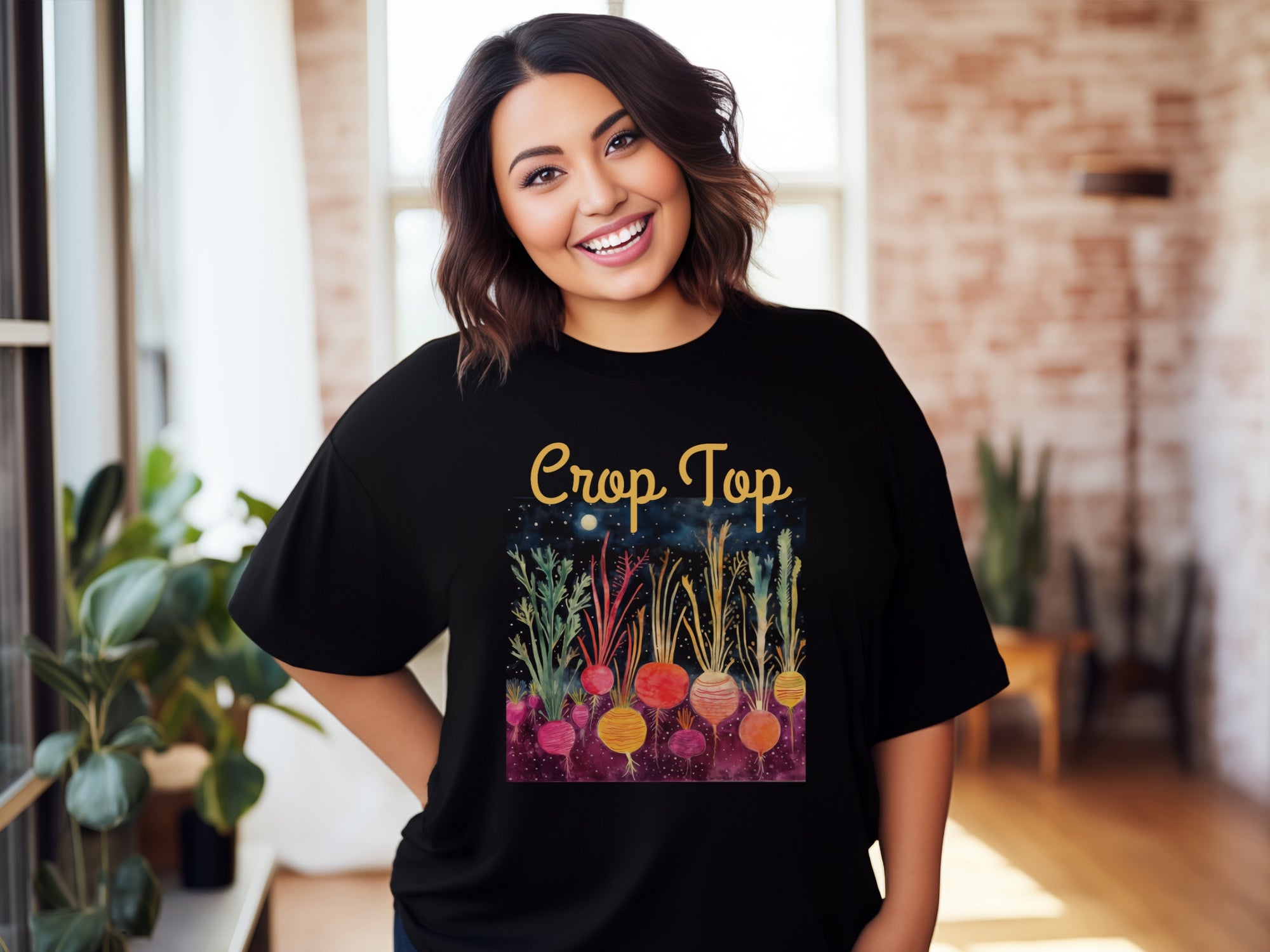 “Crop Top” - Personalization Optional - Unisex Jersey Short Sleeve Tee