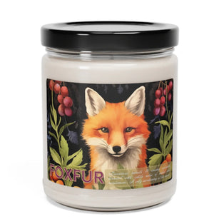 Fox Fur - Scented Soy Candle, 9oz  Luxurious smooth & creamy cashmere blended with subtle notes of amber and cardamom… A wily awakening of the senses