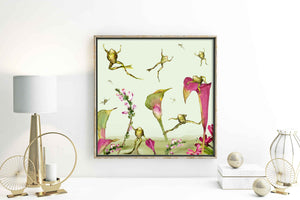 Frogs in the Calla Lilies - Art Print