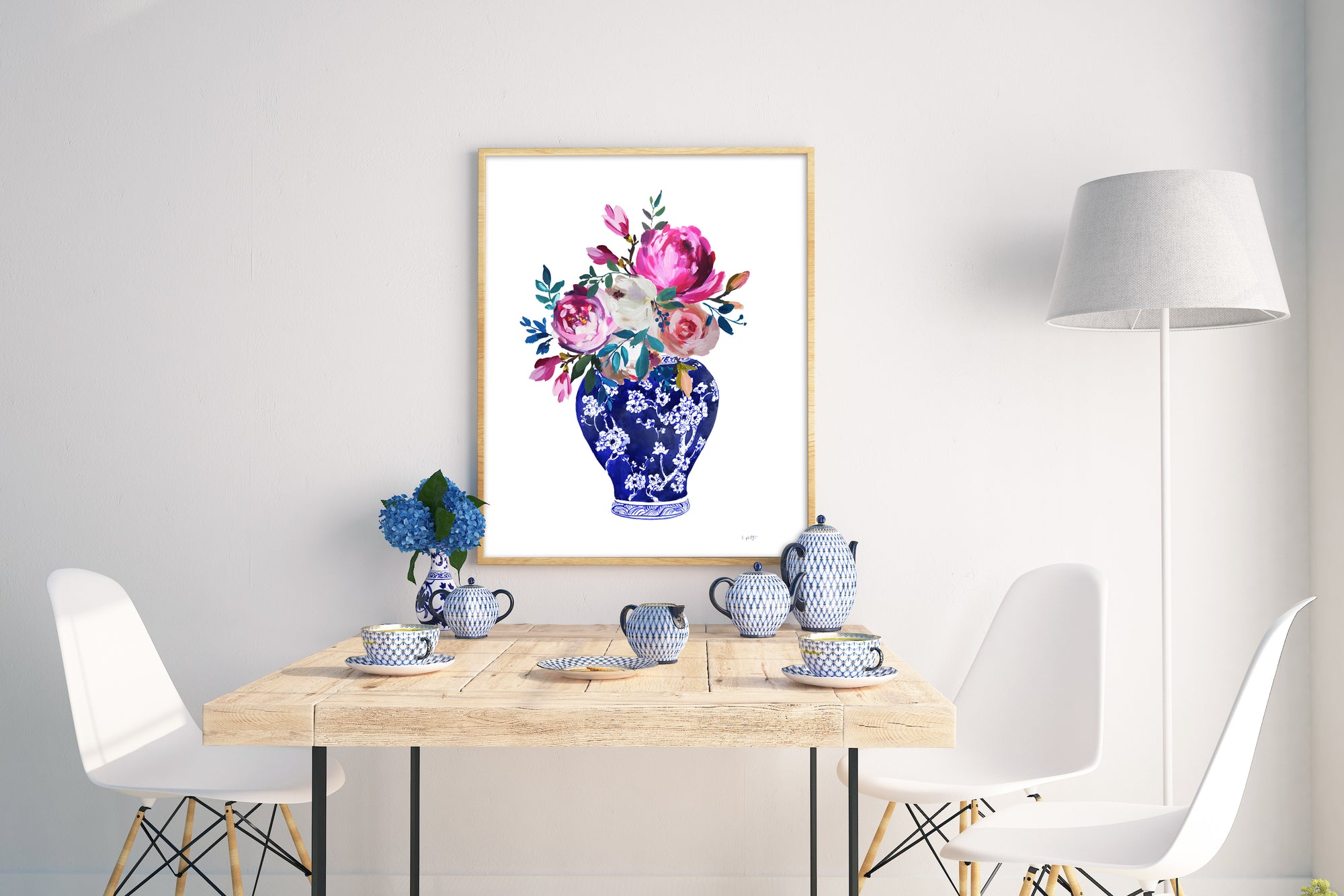 Vivid Chinoiserie No. 2 canvas print