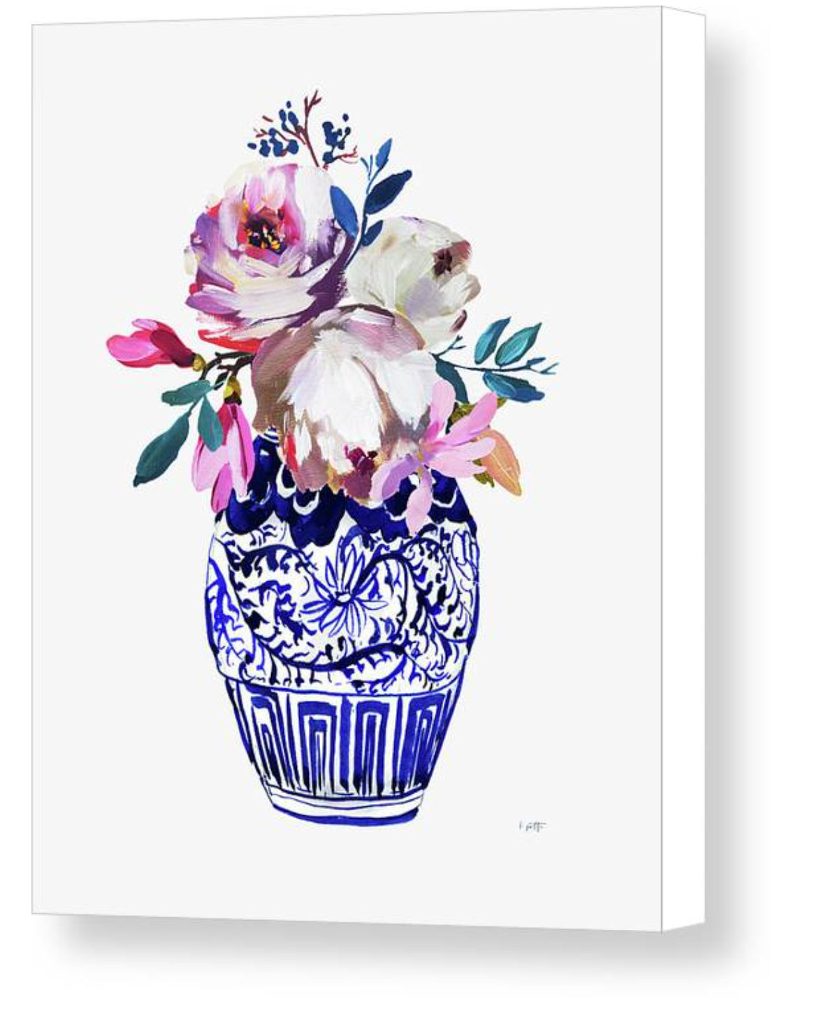 Vivid Chinoiserie No. 2 canvas print