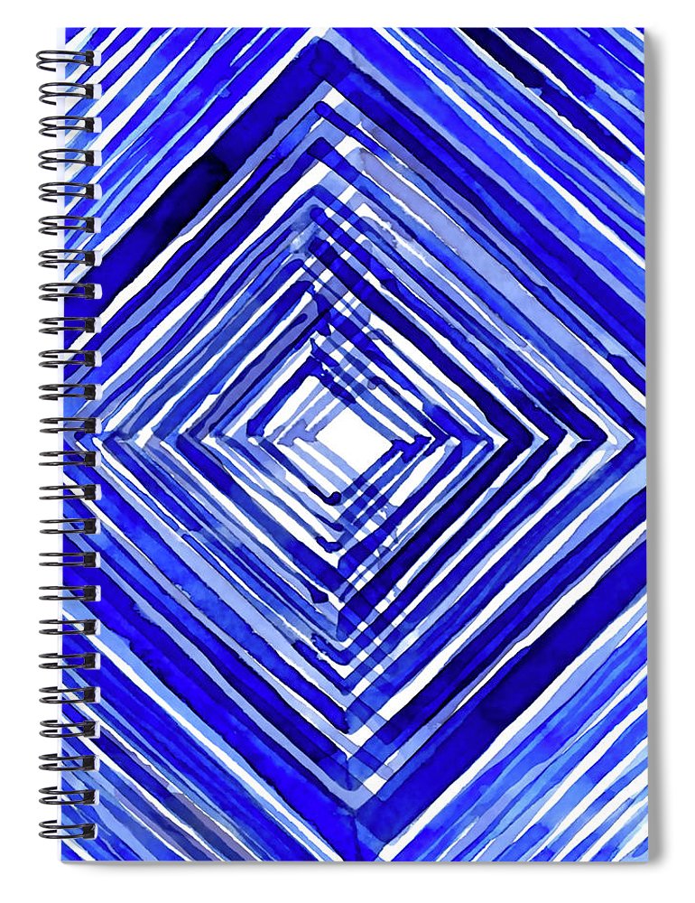 Indigo Textile 10 - Spiral Notebook