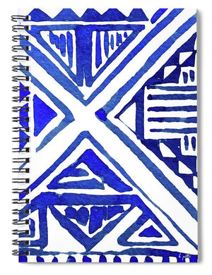 Indigo Textile 9 - Spiral Notebook