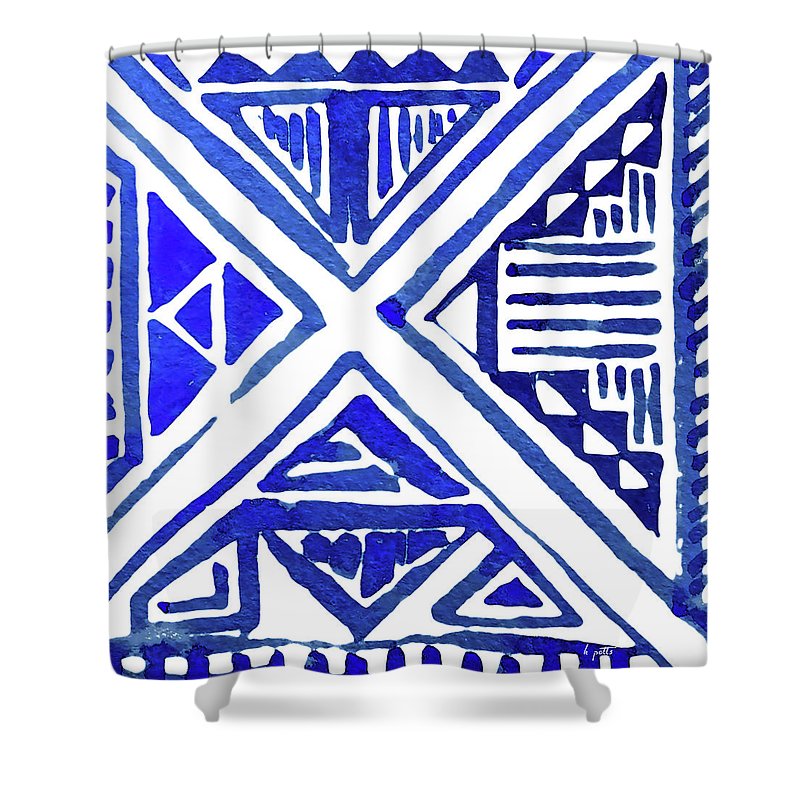 Indigo Textile 9 - Shower Curtain