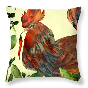 Mean Rooster - Throw Pillow