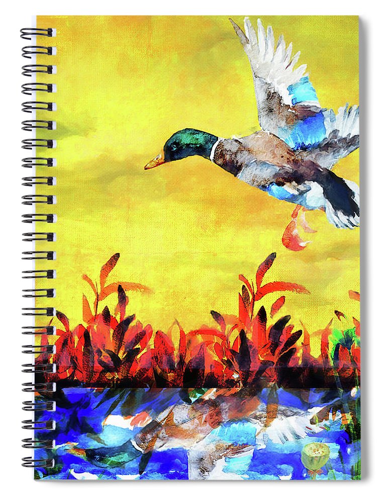 Morning Mallard - Spiral Notebook