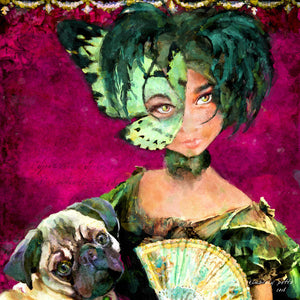 The Mademoiselle 'tite Poulette - Mardi Gras Art Print