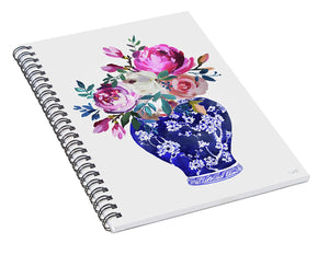 Vivid Chinoiserie Number 1 - Spiral Notebook