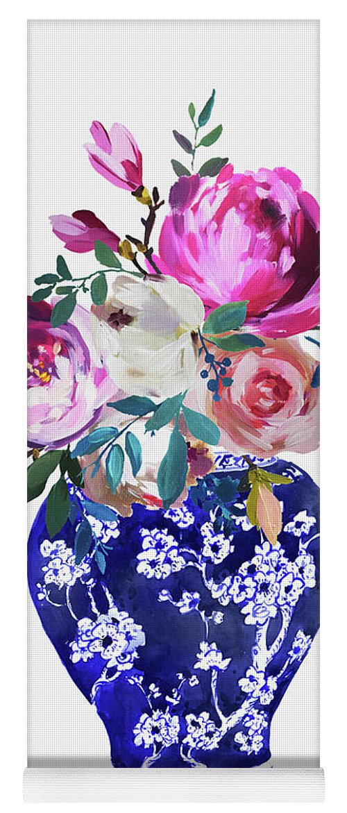 Vivid Chinoiserie Number 1 - Yoga Mat