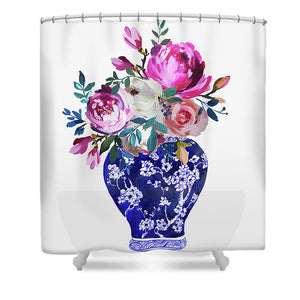 Vivid Chinoiserie Number 1 - Shower Curtain