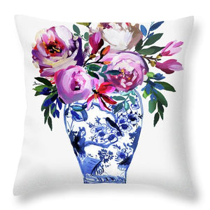 Vivid Chinoiserie Number 3 - Throw Pillow
