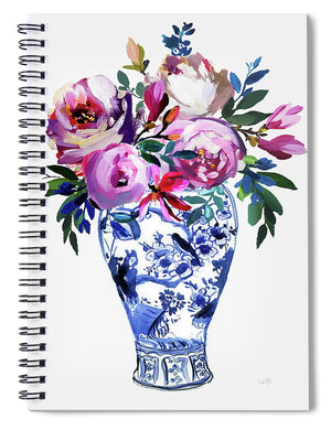 Vivid Chinoiserie Number 3 - Spiral Notebook