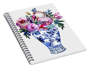 Vivid Chinoiserie Number 3 - Spiral Notebook