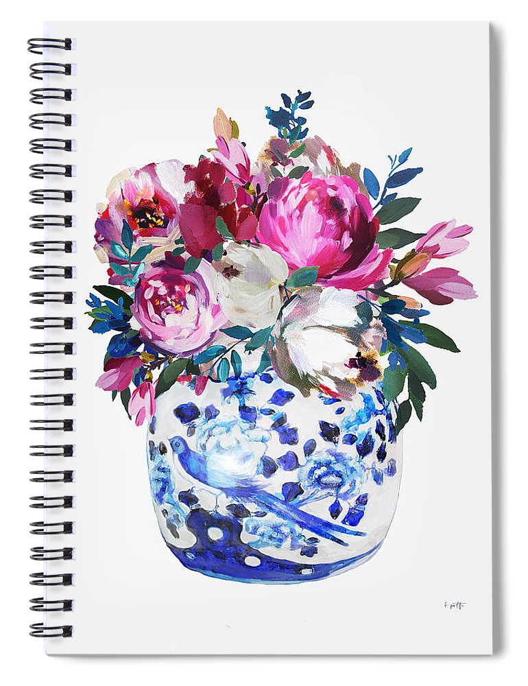 Vivid Chinoiserie Number 4 - Spiral Notebook