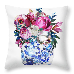 Vivid Chinoiserie Number 4 - Throw Pillow