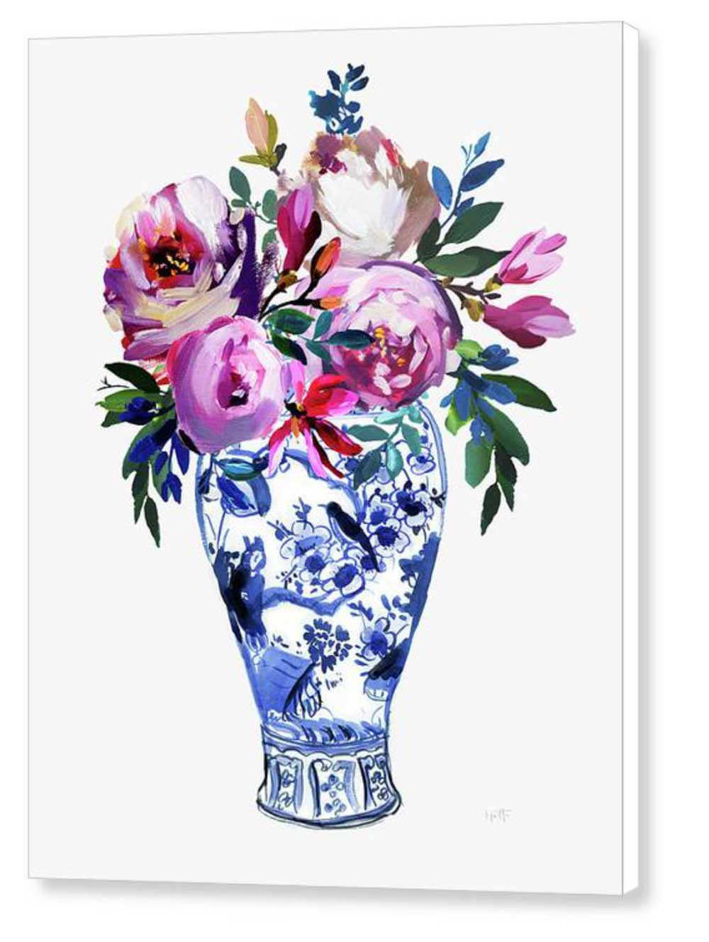 Vivid Chinoiserie No. 3 canvas print