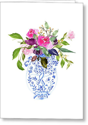 Whimsical Chinoiserie - Number 2 - Greeting Card