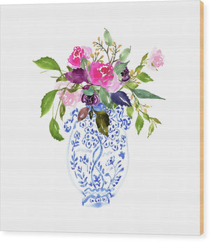 Whimsical Chinoiserie - Number 2 - Wood Print