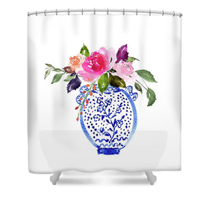 Whimsical Chinoiserie - Number 3 - Shower Curtain