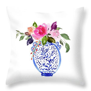 Whimsical Chinoiserie - Number 3 - Throw Pillow