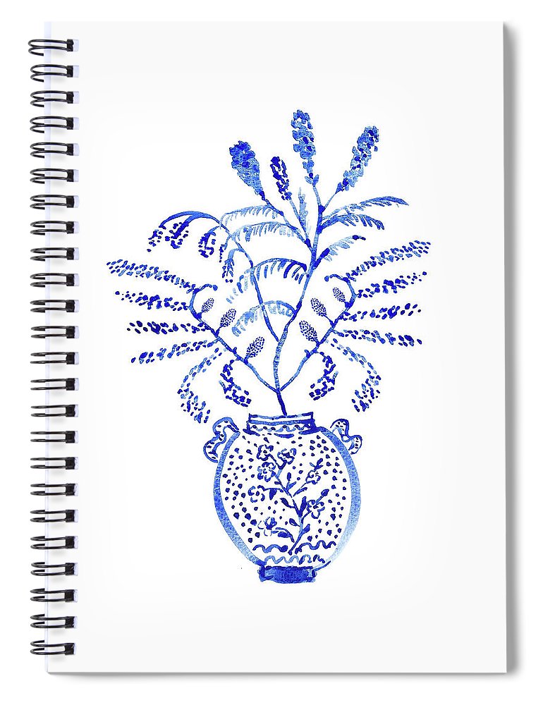 Whimsical Chinoiserie - Number 4 - Spiral Notebook